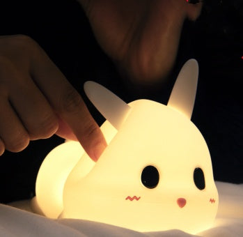 Creative cute bunny silicone lamp