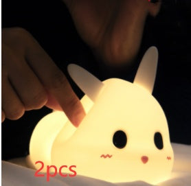 Creative cute bunny silicone lamp